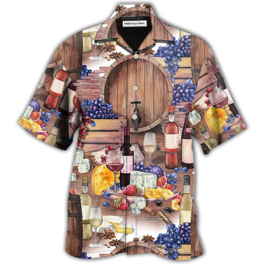 Wine Grape Hawaiian Shirt Design View For Resort Travel And Thoughtful Gifting