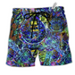 Guitar Love Music Life Hawaiian Print Beach Shorts For Creative Warm Weather Outfits