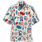 Patriotic American Hawaiian Shirt For Coastal Vacations Warm Weather Events And Daily Style