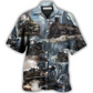 Train Near Stream Hawaiian Shirt For Warm Weather Adventures And Everyday Comfort
