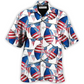 Patriotic American Hawaiian Shirt For Summer Events Coastal Travel And Comfortable Styling