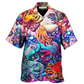Colorful Octopus Hawaiian Shirt Artwork View For Weekend Travel And Beach Style