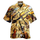 Violin Music Hawaiian Shirt Design Detail For Sunny Adventures And Casual Wear