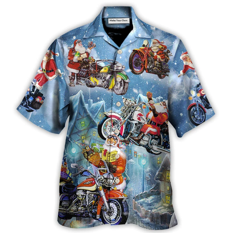 Happy Christmas Santa Driving Holidays Hawaiian Shirt For Resort Getaways And Comfortable Summer Activities
