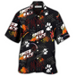 Car Racing Dogs Hawaiian Shirt Pattern Detail For Summer Holidays And Outdoor Fun