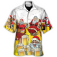 Christmas Santa Beer Hawaiian Shirt For Warm Weather Adventures And Everyday Comfort