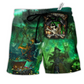 Irish Pirate Booze And Booty Hawaiian Print Beach Shorts For Tropical Coastal Getaways