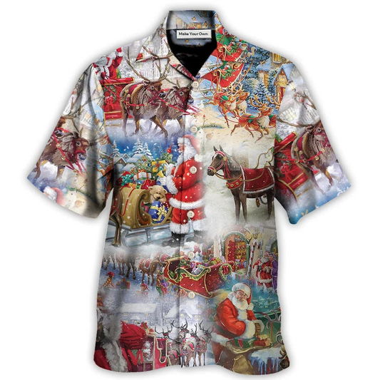 Magical Christmas Believe Hawaiian Shirt Artwork Detail For Tropical Trips And Casual Outings