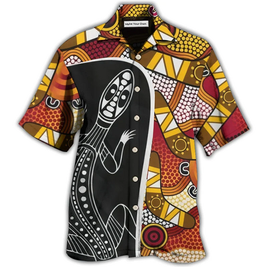 Lizard Hawaiian Shirt For Tropical Escapes Resort Wear And Outdoor Celebrations