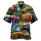 Truck Trucker Fresh Garden Hawaiian Shirt Design View For Casual Summer Styling