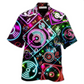 Record Player Hawaiian Shirt For Tropical Holiday Resort Parties And Everyday Style