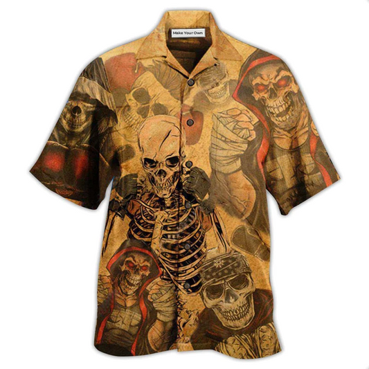 Skull Hawaiian Shirt For Beach Parties Vacation Travel And Relaxed Casual Style