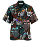Drum Drums Motorcycles Hawaiian Shirt Pattern View For Relaxed Warm Weather Outfits