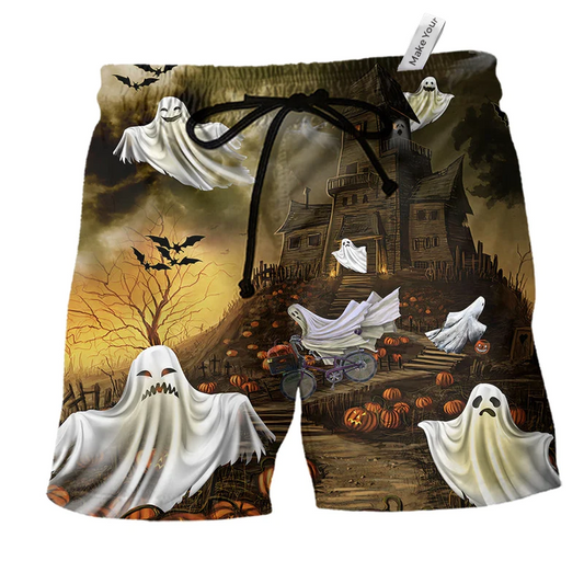 Halloween Beach Shorts For Warm Weather Outings And Bright Seasonal Outfits