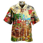 Floral Christmas Mele Kalikimaka Island Hawaiian Shirt Design Detail For Beach Days And Holiday Travel