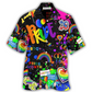 Rainbow Pride Hawaiian Shirt Artwork Detail For Tropical Trips And Casual Outings