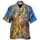 Saxophone Music Sound Hawaiian Shirt Design Detail For Sunny Adventures And Casual Wear