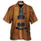 Electric Guitar Acoustic Hawaiian Shirt For Vacation Days And Relaxed Coastal Outings