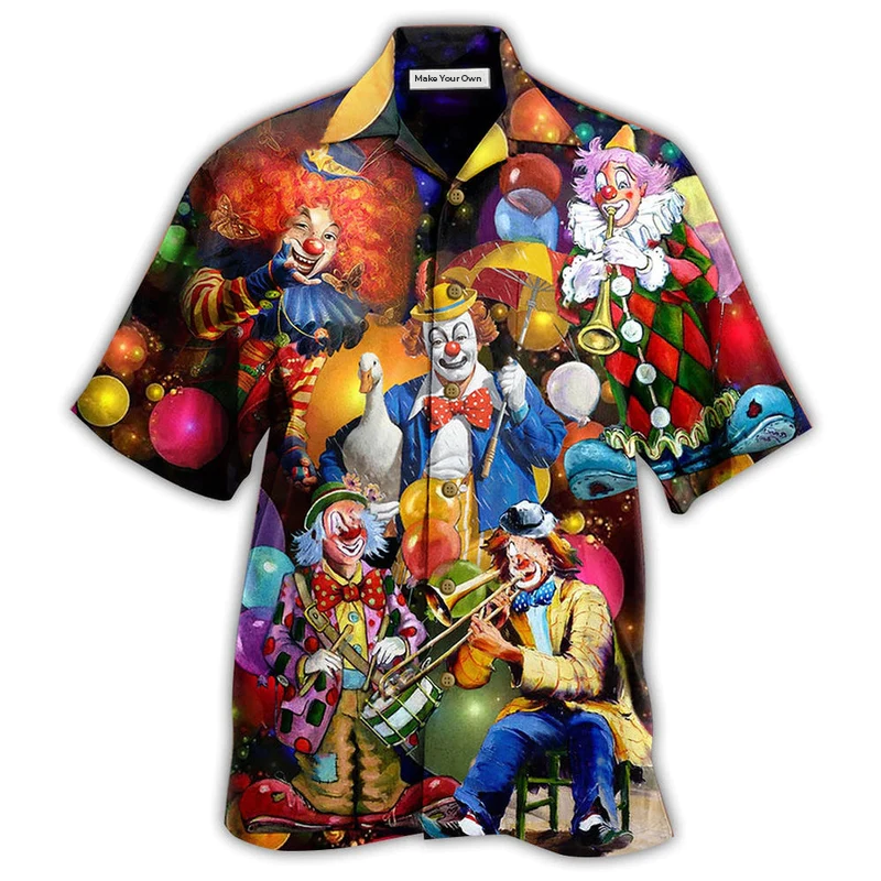 Clown Hawaiian Shirt For Coastal Trips Outdoor Events And Relaxed Summer Wear