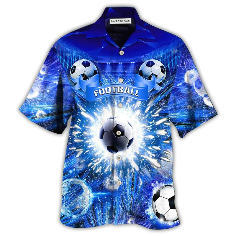 Soccer Hawaiian Shirt For Coastal Adventures Summer Events And Everyday Comfort