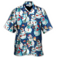 Happy Snowman Christmas Hawaiian Shirt For Beach Parties And Weekend Getaways
