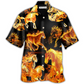 Black Horse Fire Forse Hawaiian Shirt For Summer Events And Casual Outdoor Wear