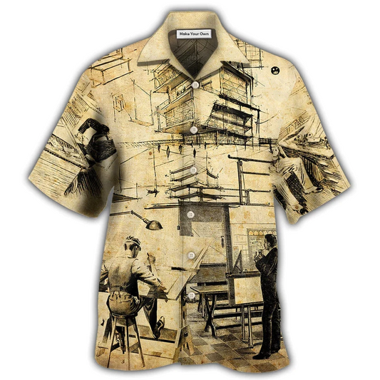 Architect Day Hawaiian Shirt Design View For Resort Travel And Thoughtful Gifting