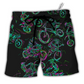 Neon Light Motorcycle Beach Shorts For Weekend Travel And Versatile Outdoor Wear