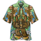 Playful Artistic Mythical Forest Creature Hawaiian Shirt For Summer Events Coastal Travel And Comfortable Styling