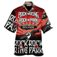 Rock Music Festival Hawaiian Shirt For Festival Travel, Beach Gatherings, And Relaxed Summer Style