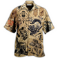 Vintage Barber Hawaiian Shirt For Summer Vacation Beach Travel And Casual Wear