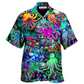 Colorful Octopus Light Hawaiian Shirt For Beach Parties And Weekend Getaways