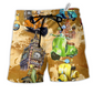 Scooter Life Is Short And The World Is Wide Beach Shorts For Racing Fans And Beach Days
