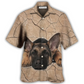 German Shepherd Ground Hawaiian Shirt Design View For Resort Travel And Thoughtful Gifting
