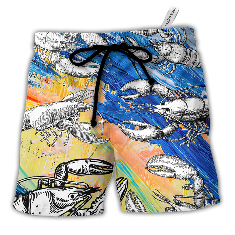 Lobster Beach Shorts For Holiday Cruises And Easy Warm Weather Wear