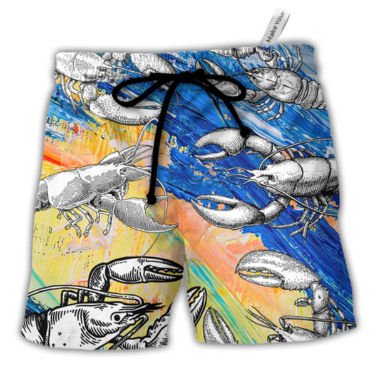 Lobster Beach Shorts For Holiday Cruises And Easy Warm Weather Wear