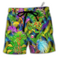 Festival Carnival Beach Shorts For Poolside Relaxation And Bright Seasonal Outfits
