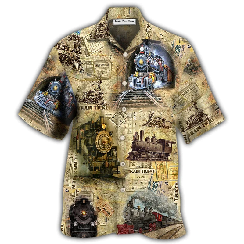 Train Amazing Locomotive Hawaiian Shirt For Warm Weather Adventures And Everyday Comfort