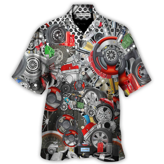 Mechanic Hawaiian Shirt For Island Holidays Summer Parties And Casual Outdoor Wear