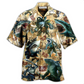 Shark Jawsome Hawaiian Shirt Artwork Detail For Tropical Trips And Casual Outings