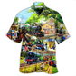 Train Track Full Possibilities Happiness Hawaiian Shirt Design View For Casual Summer Styling