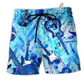 Music So Cool Style Hawaiian Print Beach Shorts For Summer Festivals And Travel