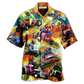 Racing Car Hawaiian Shirt For Coastal Trips Outdoor Events And Relaxed Summer Wear