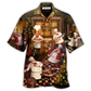 Festive Chef Food Christmas Hawaiian Shirt For Vacation Days And Relaxed Coastal Outings