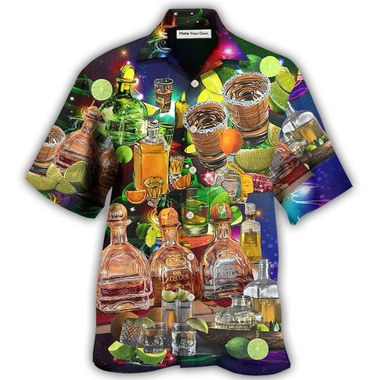 Wine Gives Lemon Christmas Hawaiian Shirt For Coastal Adventures And Warm Weather Wear