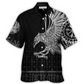 Norse Warrior Raven Odin Victory Hawaiian Shirt Artwork View For Coastal Escapes And Resort Style