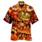 Flame Skull Hawaiian Shirt For Resort Holidays Beach Travel And Relaxed Casual Fashion