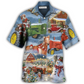 Christmas Farm Happiness Sky Hawaiian Shirt For Vacation Days And Relaxed Coastal Outings