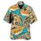 Vintage Karaoke Hawaiian Shirt For Resort Travel Summer Outings And Casual Gatherings