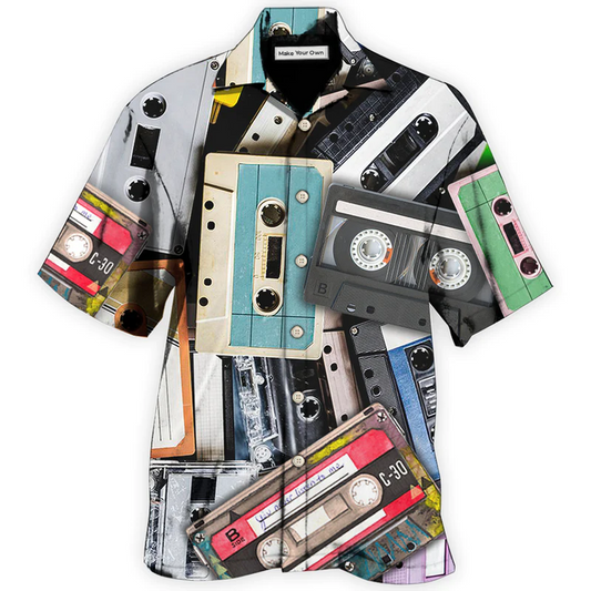 Cassette Hawaiian Shirt For Beach Days Resort Trips And Relaxed Everyday Style